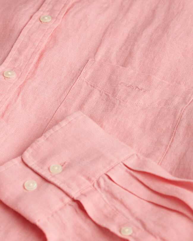 Chemise coupe d&eacute;contract&eacute;e en lin