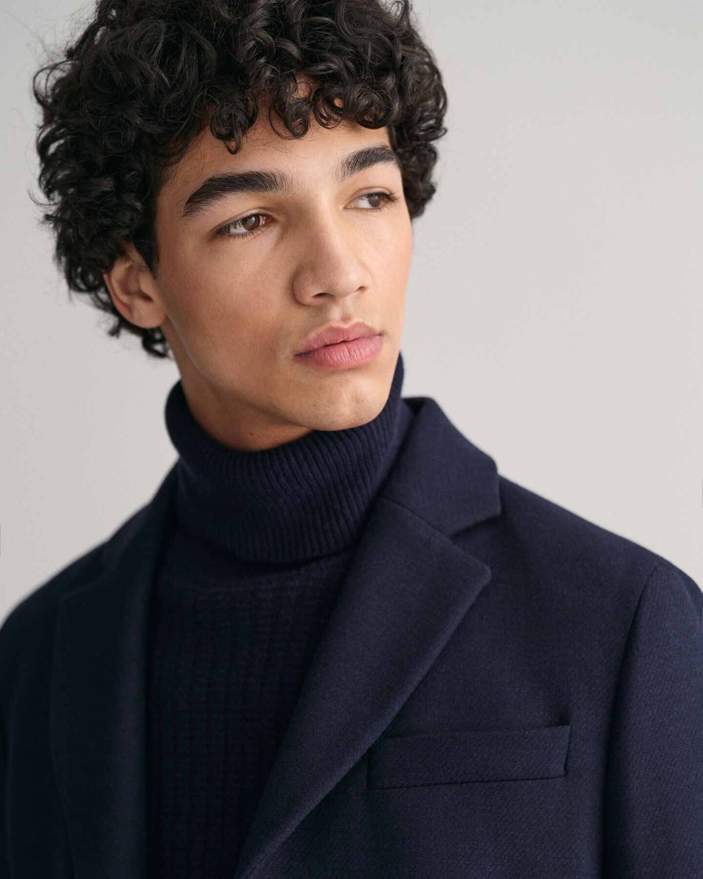 Pardessus ajusté en laine classique