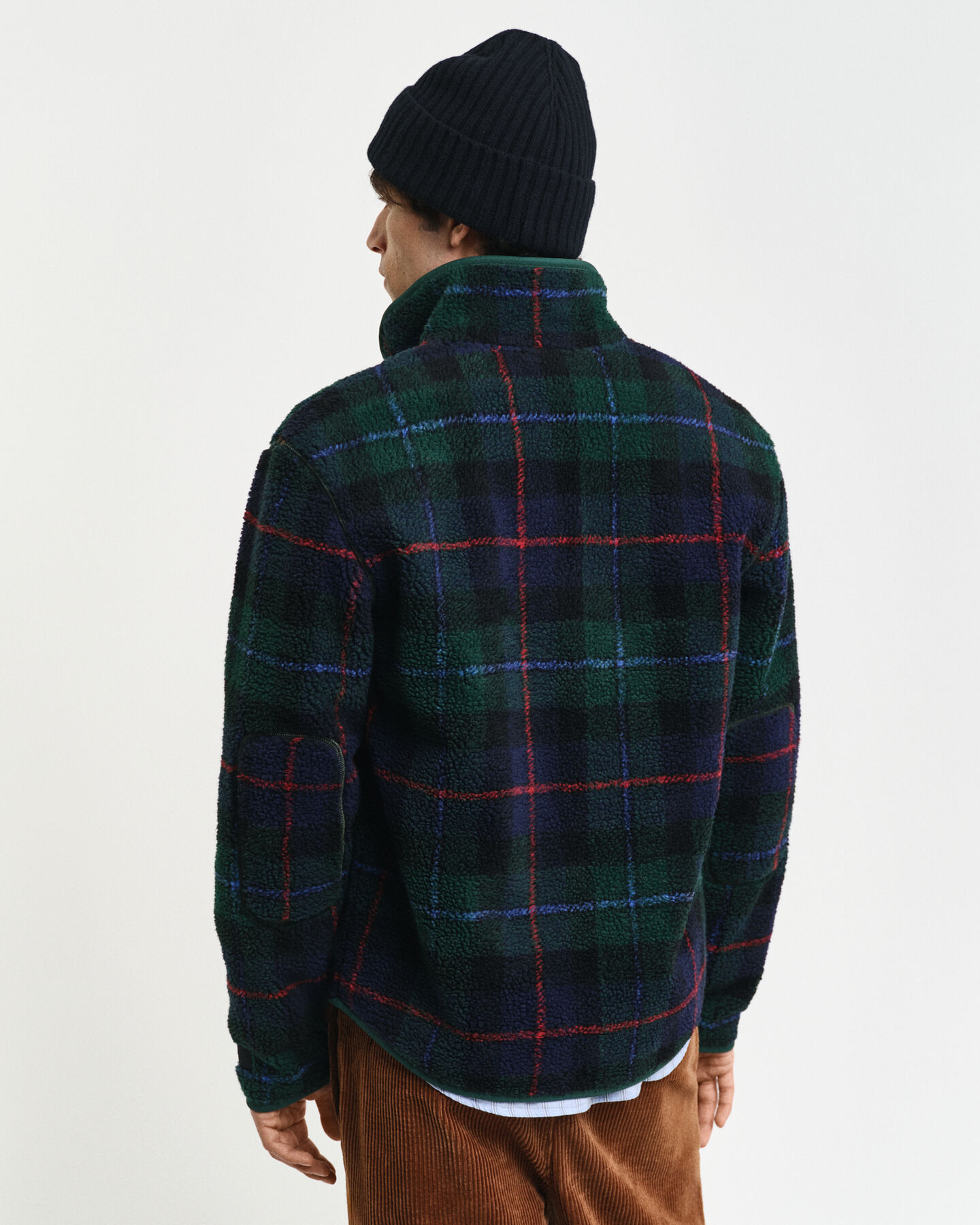 Veste en polaire à carreaux