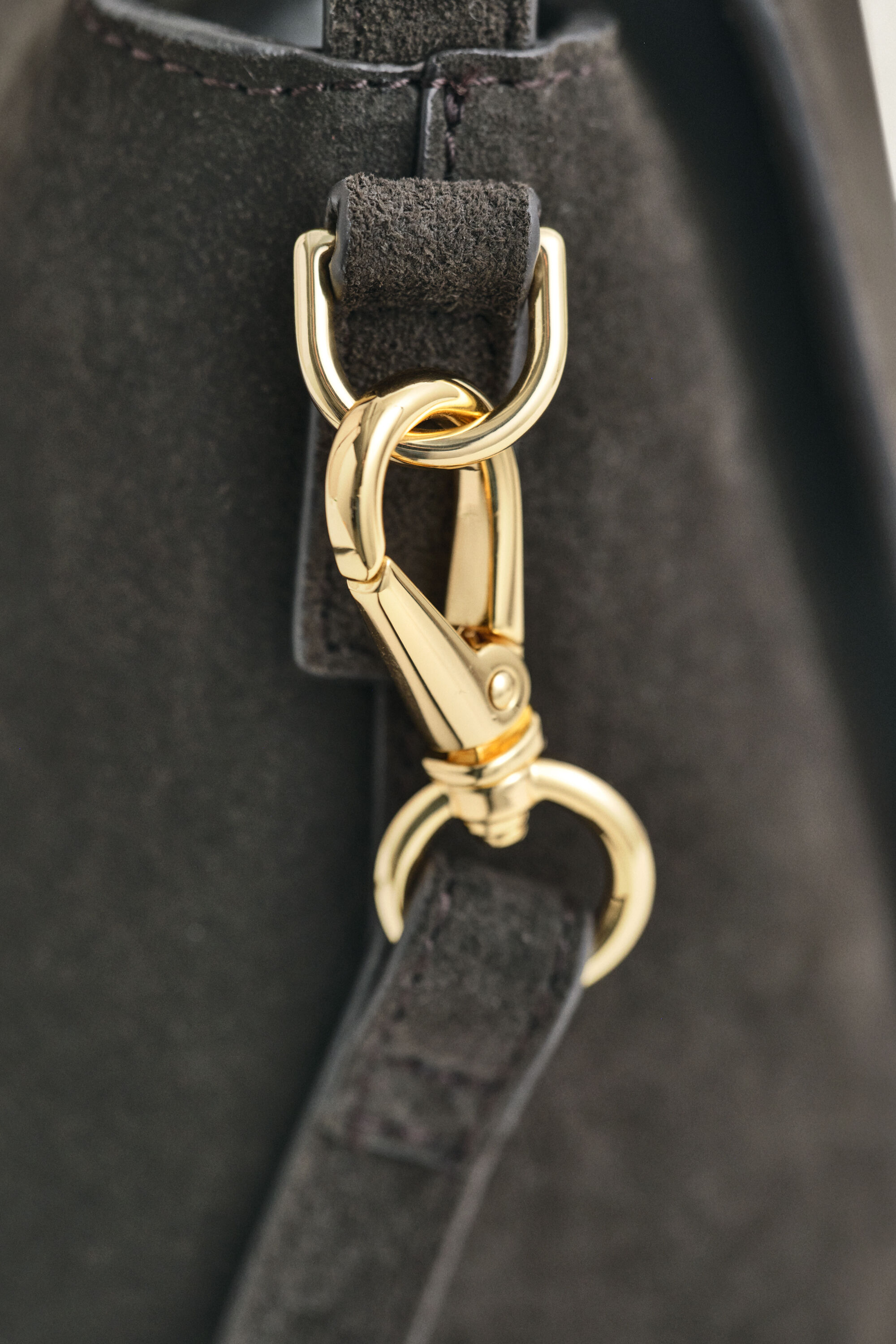 Sac à bandoulière en daim souple
