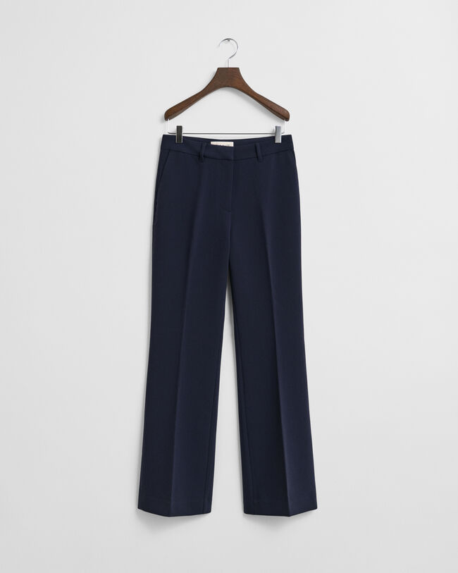 Pantalon habillé coupe slim évasé