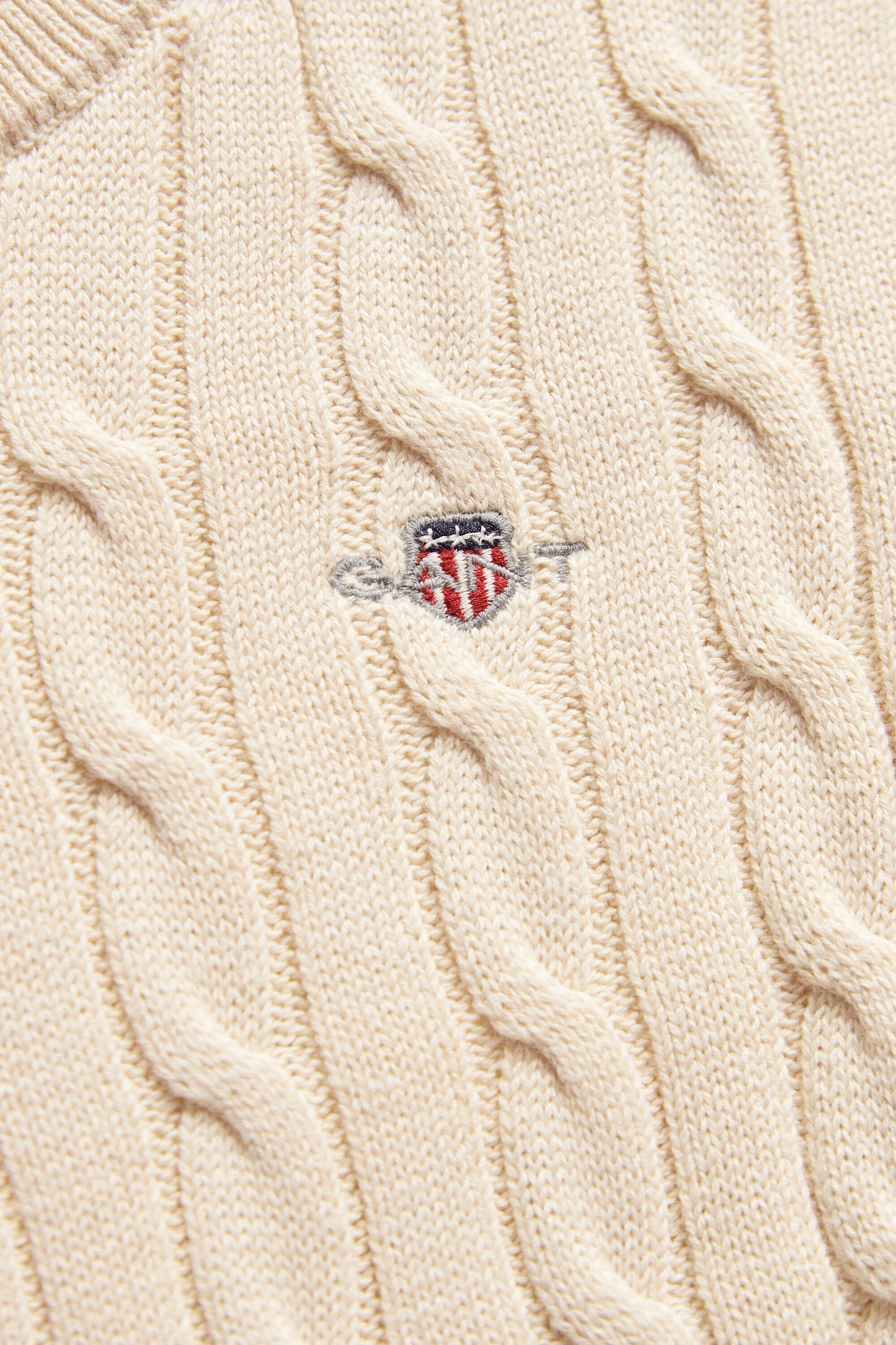 Pull en maille torsadée avec écusson Garçon