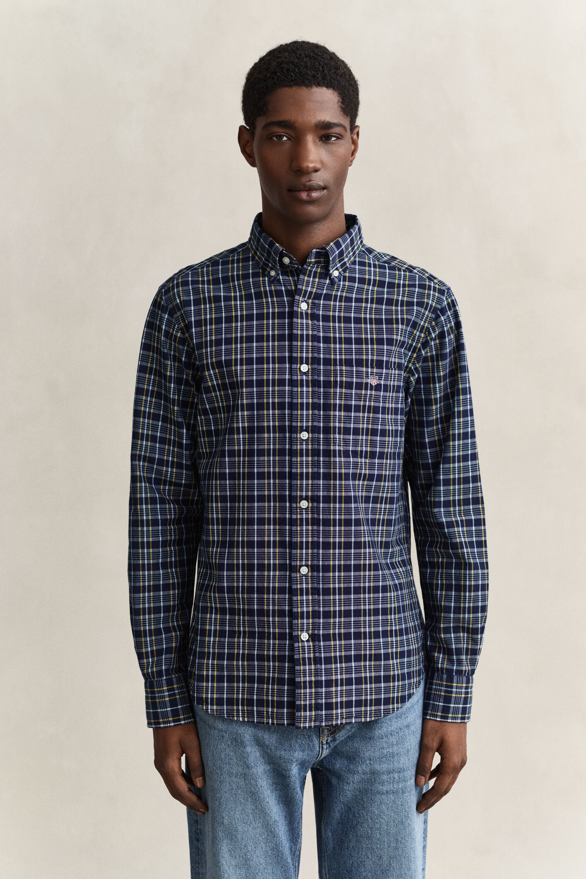 Chemise en popeline à carreaux Archive