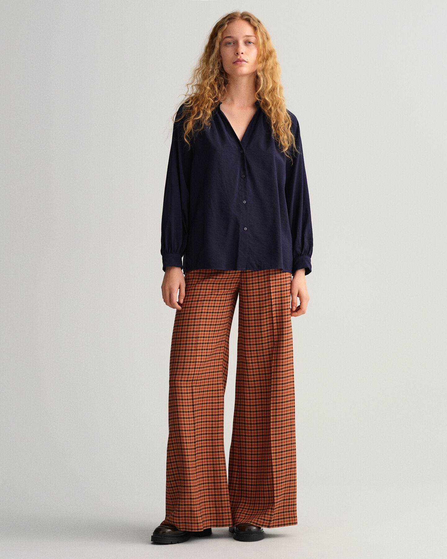 Chemisier &agrave; col droit