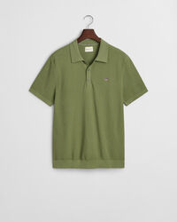 Polo en coton microtexturé
