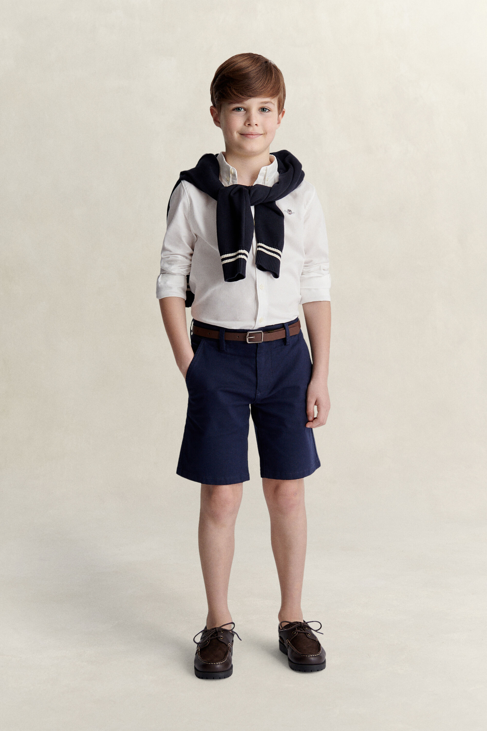 Chemise en coton Oxford Shield Ado Garçon