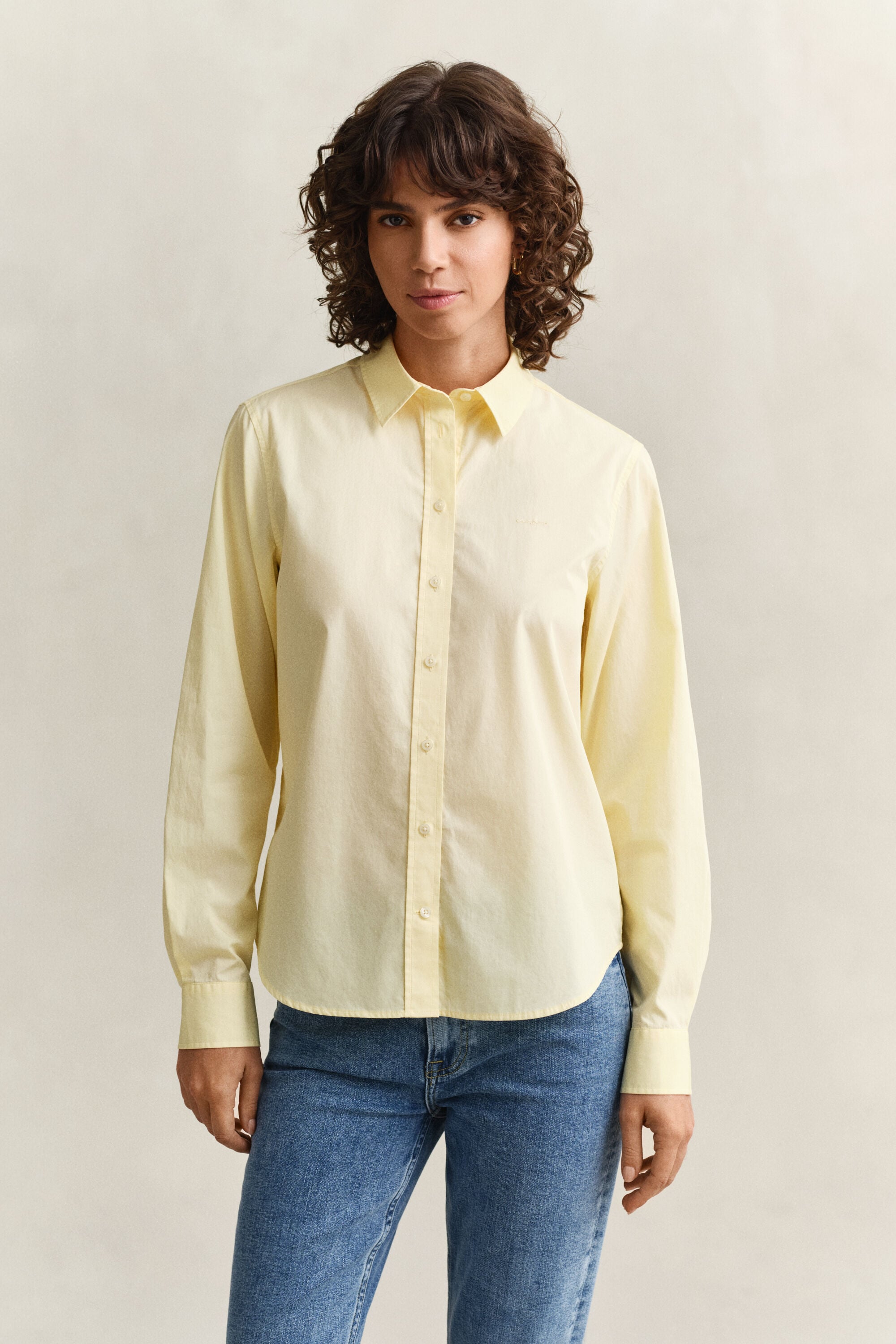 Chemise regular classique en popeline