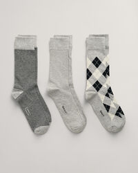 Lot de 3&nbsp;paires de chaussettes Argyle
