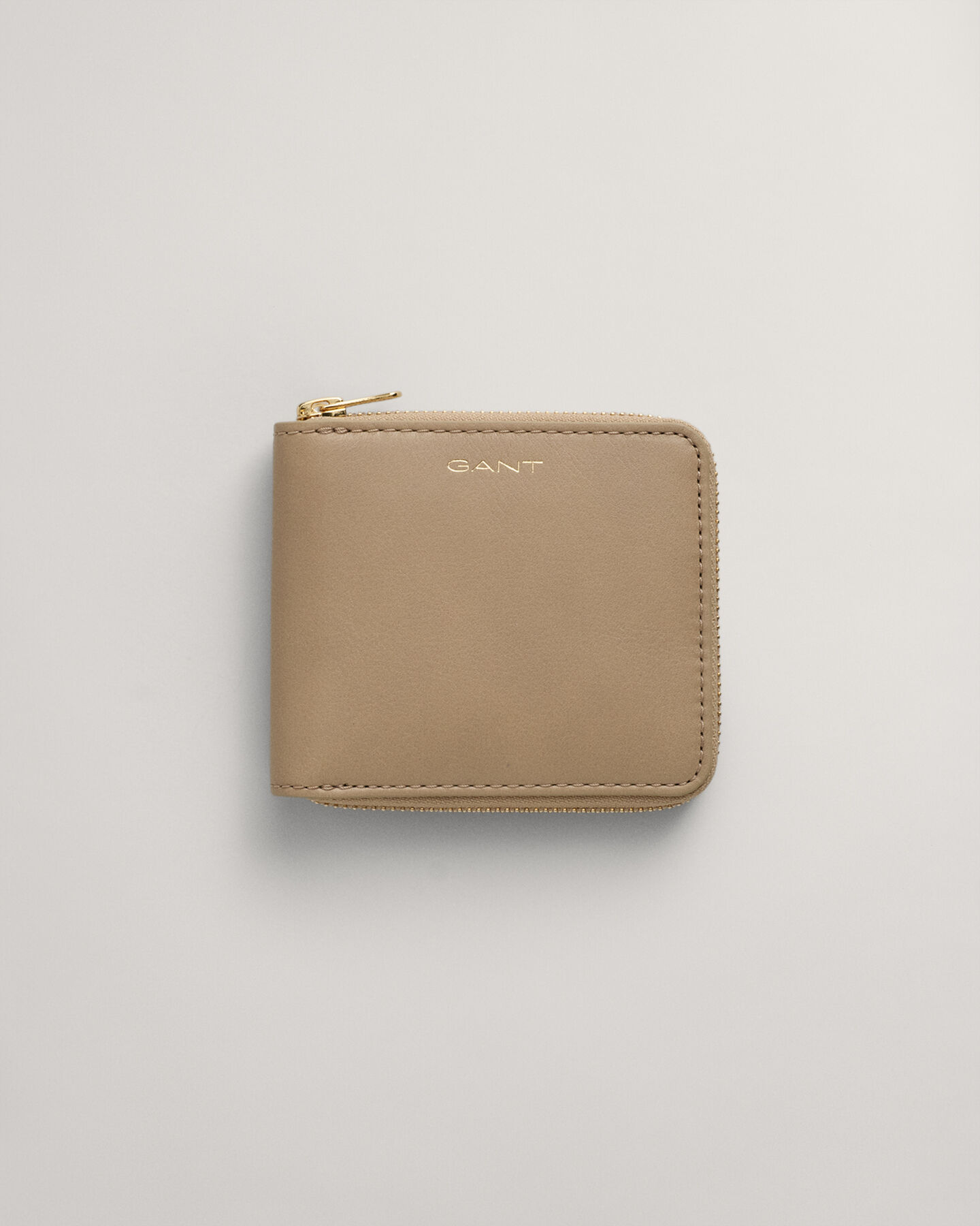 Portefeuille en cuir avec fermeture &agrave; zip