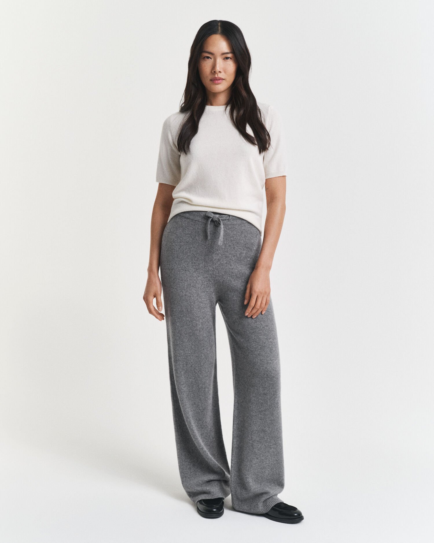 Pantalon en laine tricotée