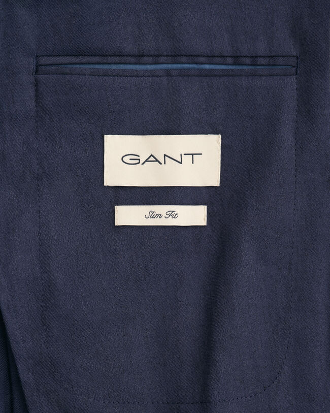 Veste blazer de costume en coton et lin