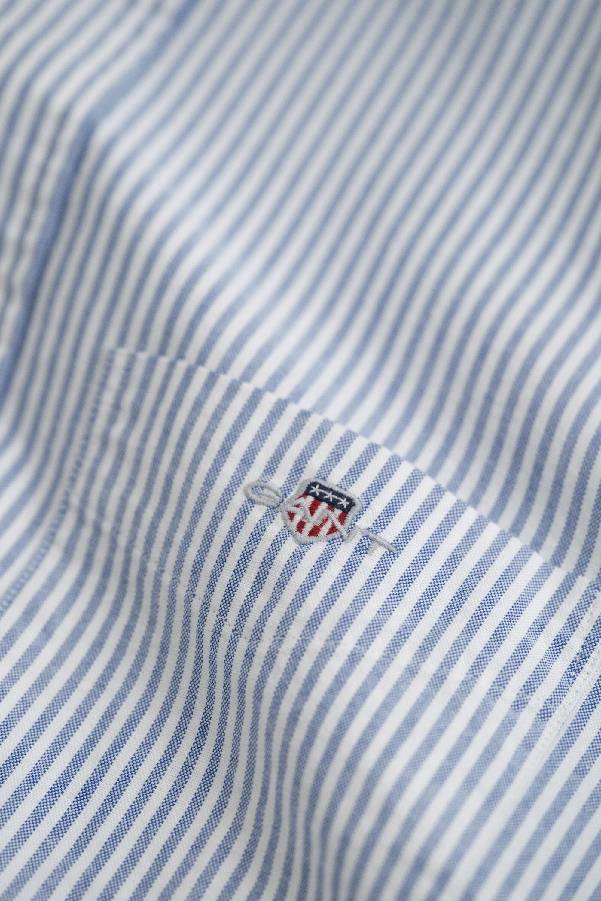 Chemise en coton Oxford classique à rayures Banker