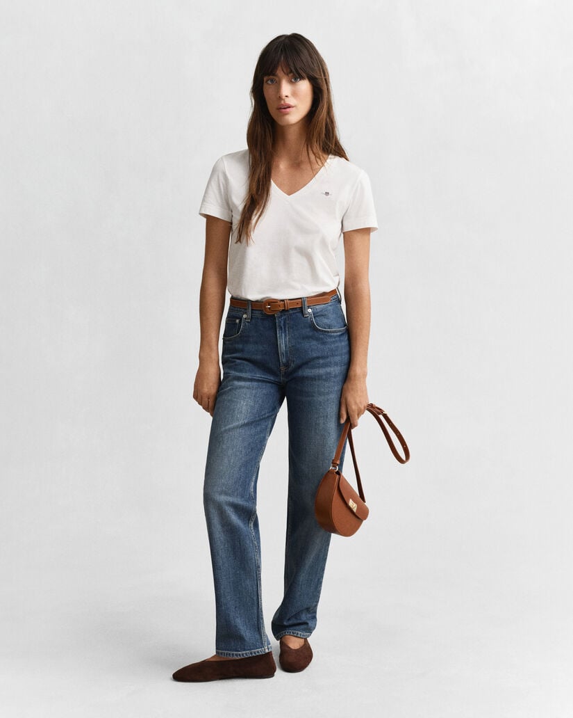 T-shirt col V Shield