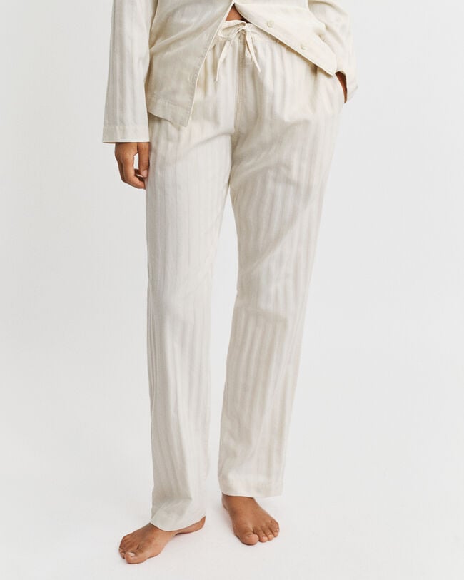 Coffret cadeau pyjama en satin à rayures