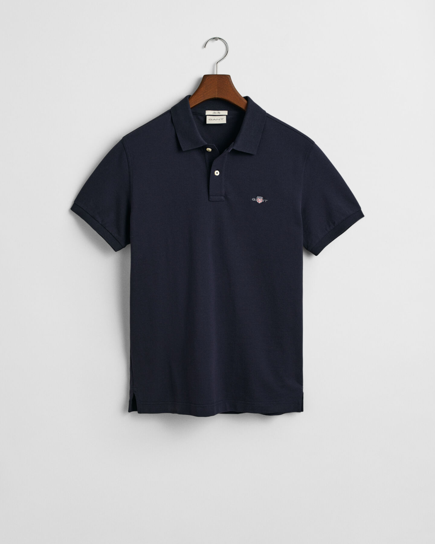 Polo coupe slim en coton piqué Shield