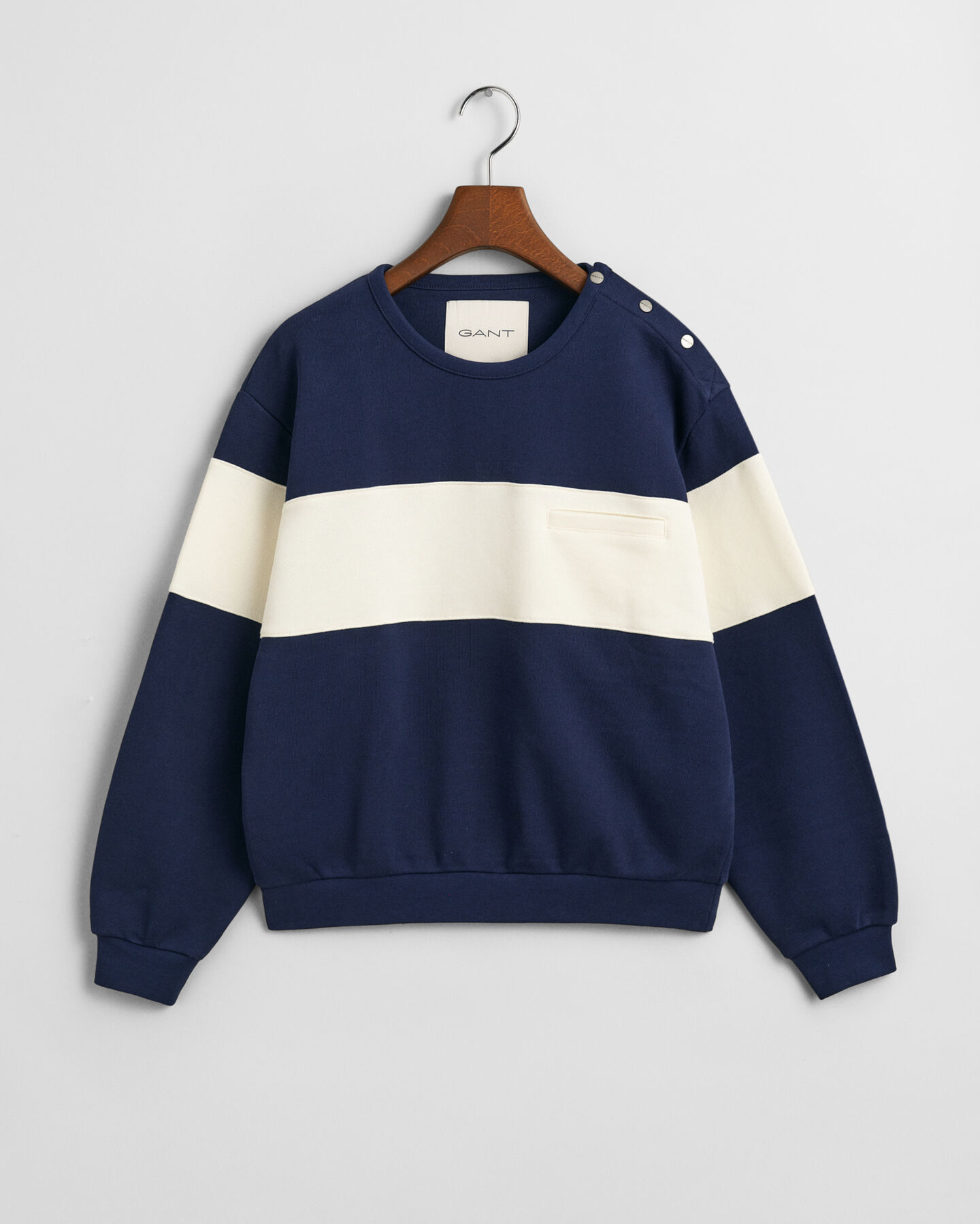 Sweat-shirt ras du cou en colour-block