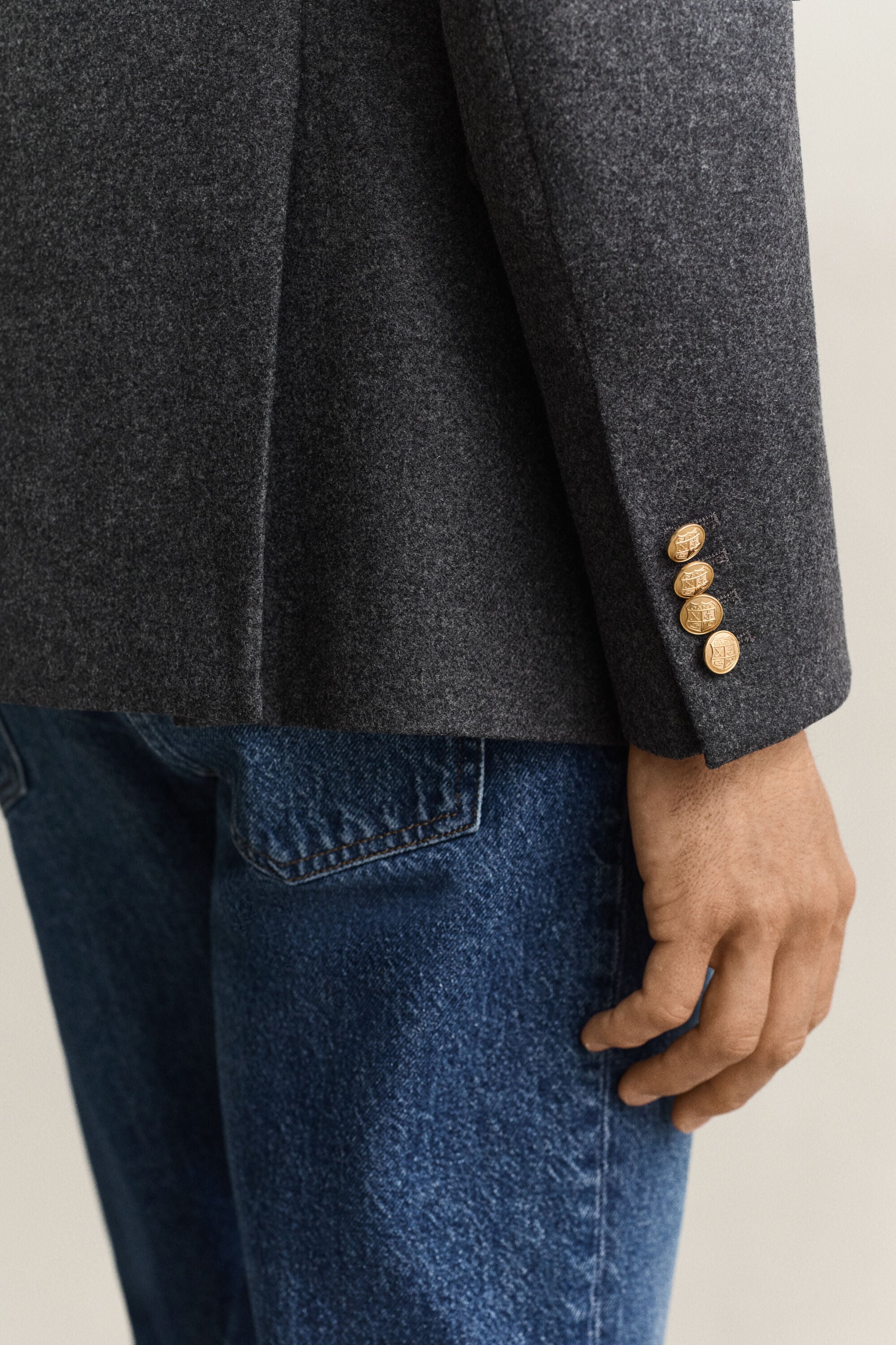Veste blazer Club classique en flanelle