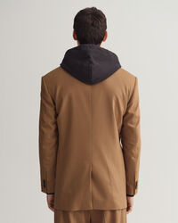 Veste blazer de costume ultra-ample en flanelle