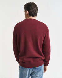 Pull col rond à motif argyle