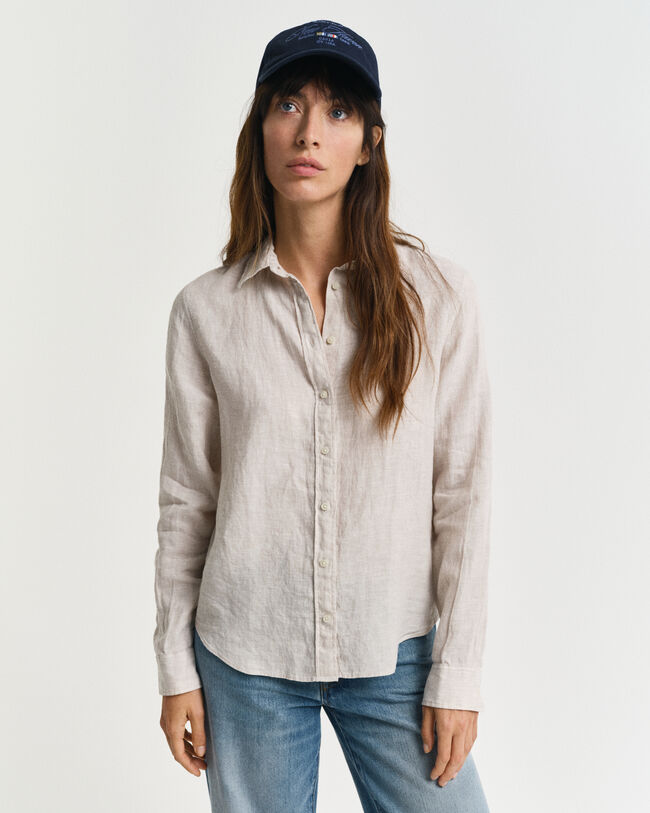 Chemise coupe regular en lin