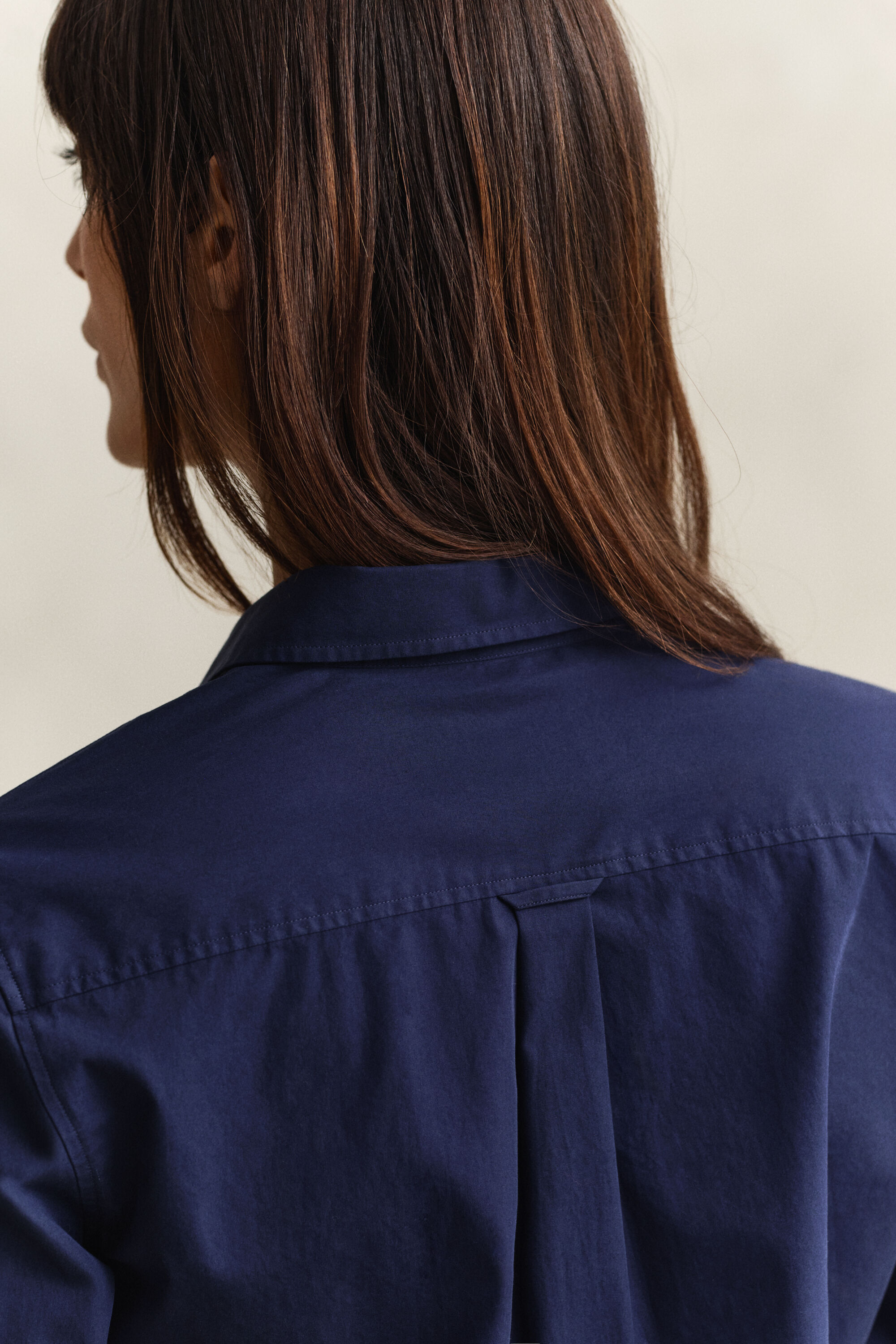 Chemise coupe regular en popeline classique