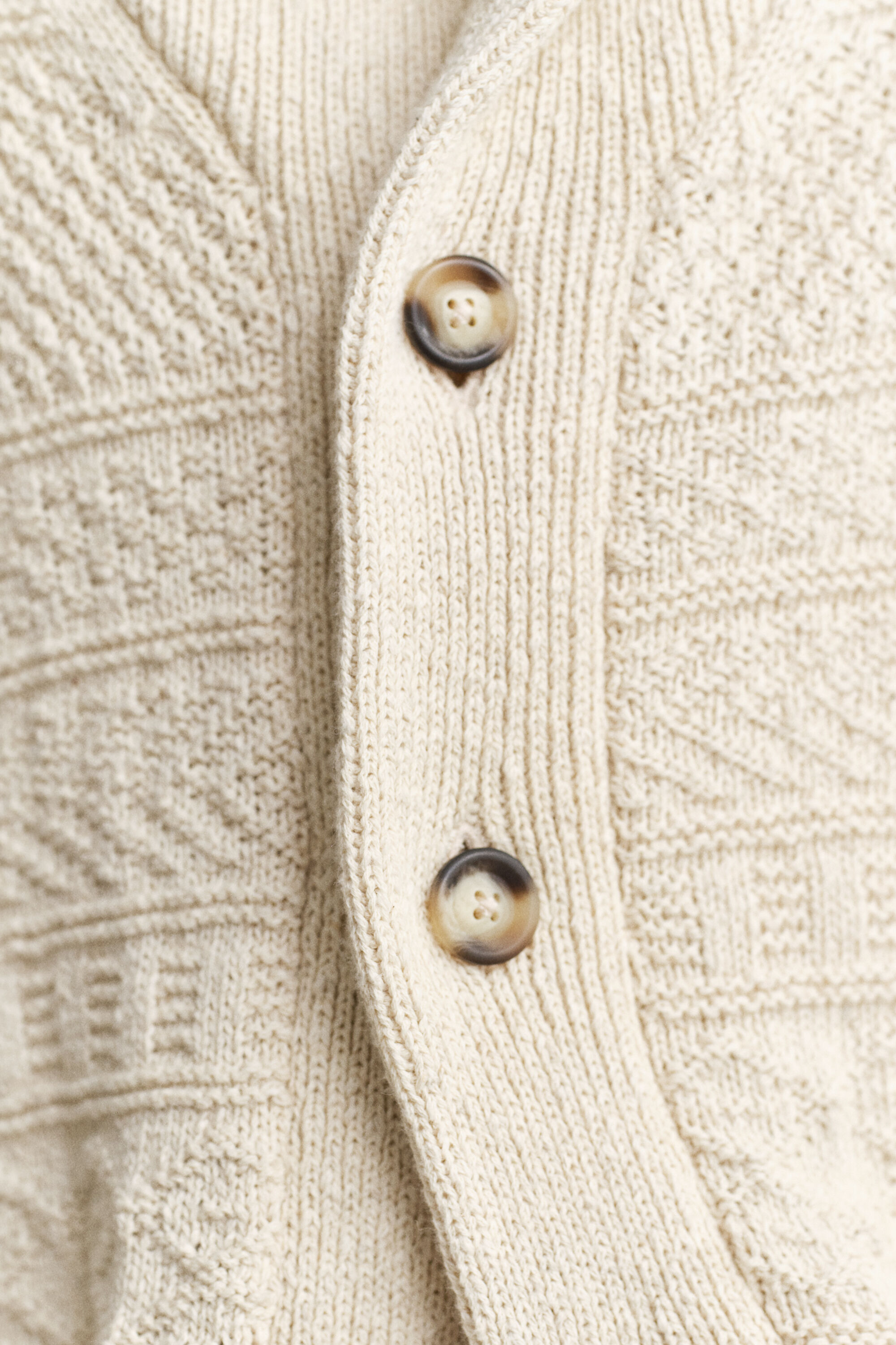 Cardigan en coton mélangé texturé