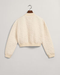 Blouson aviateur court &agrave; monogramme Teen Girls