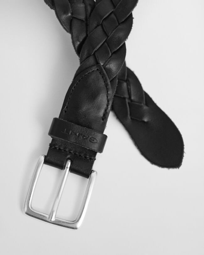Ceinture en cuir tressé