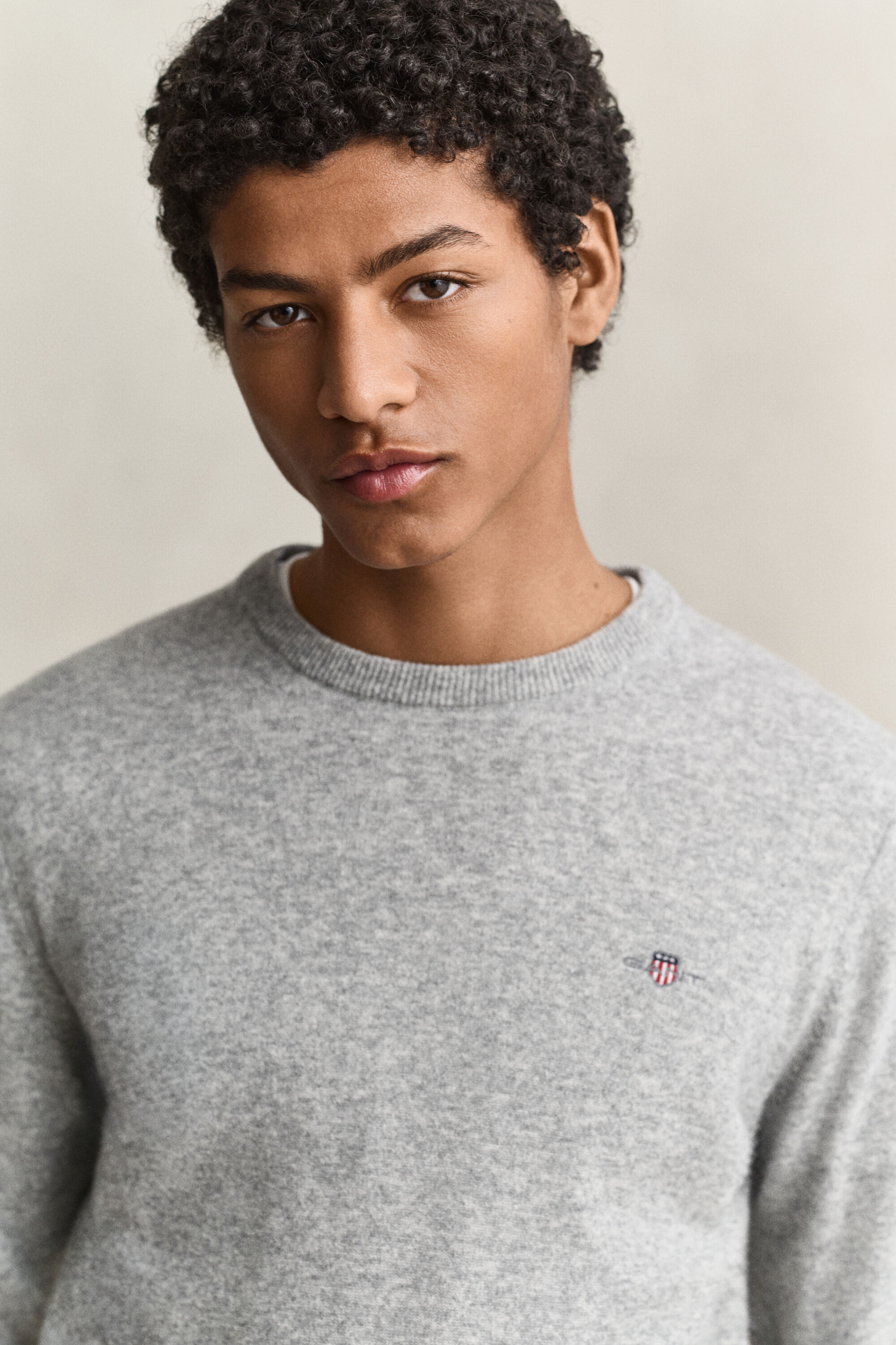 Pull col rond en laine d’agneau