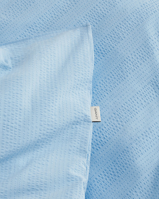 Housse de couette double Seersucker