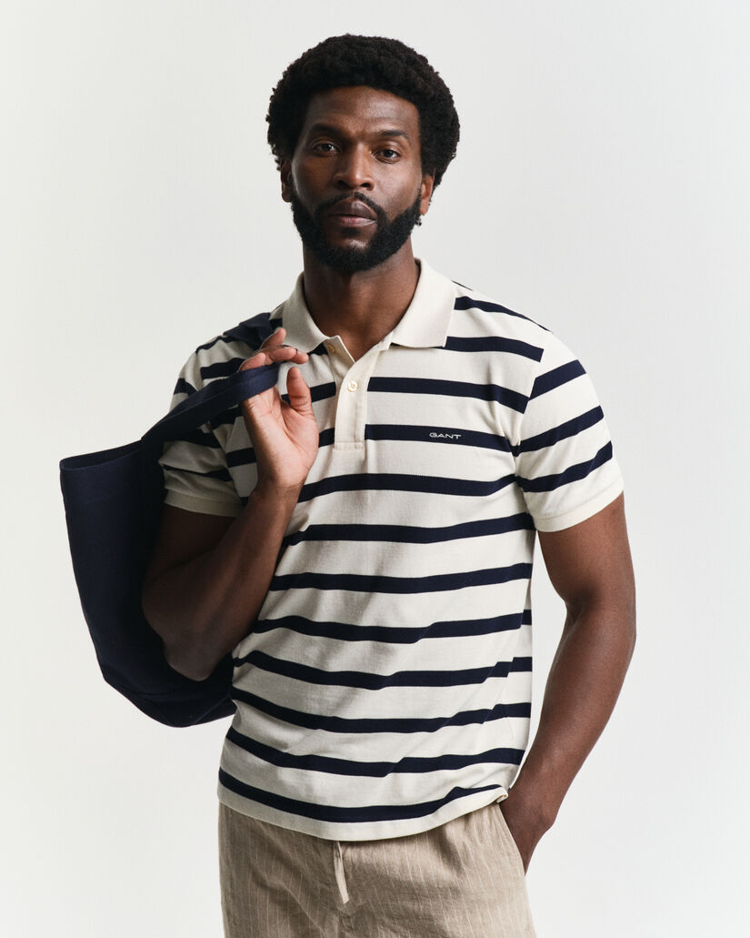 Polo &agrave; rayures