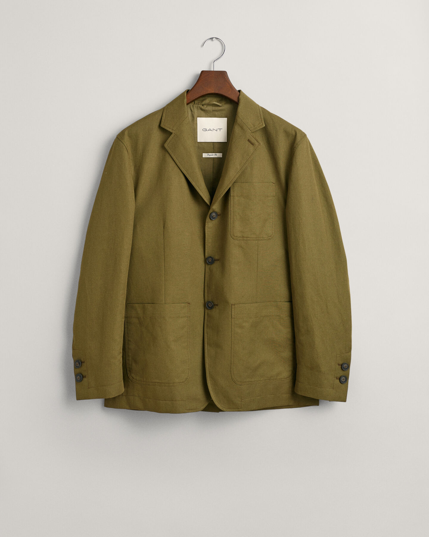 Veste blazer regular fit en coton