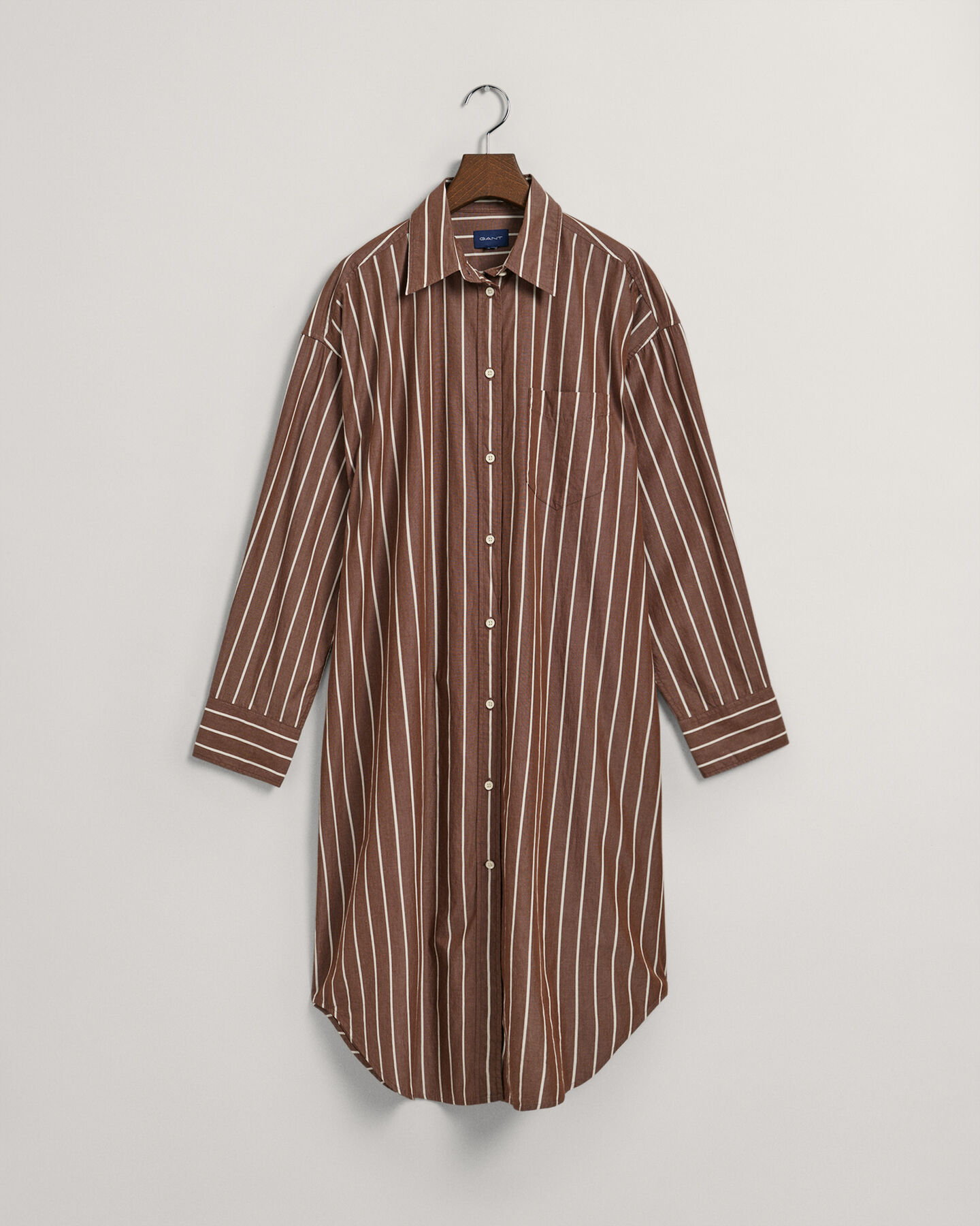 Robe-chemise ultra-ample &agrave; rayures