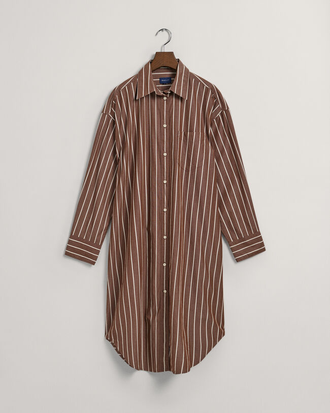 Robe-chemise ultra-ample &agrave; rayures