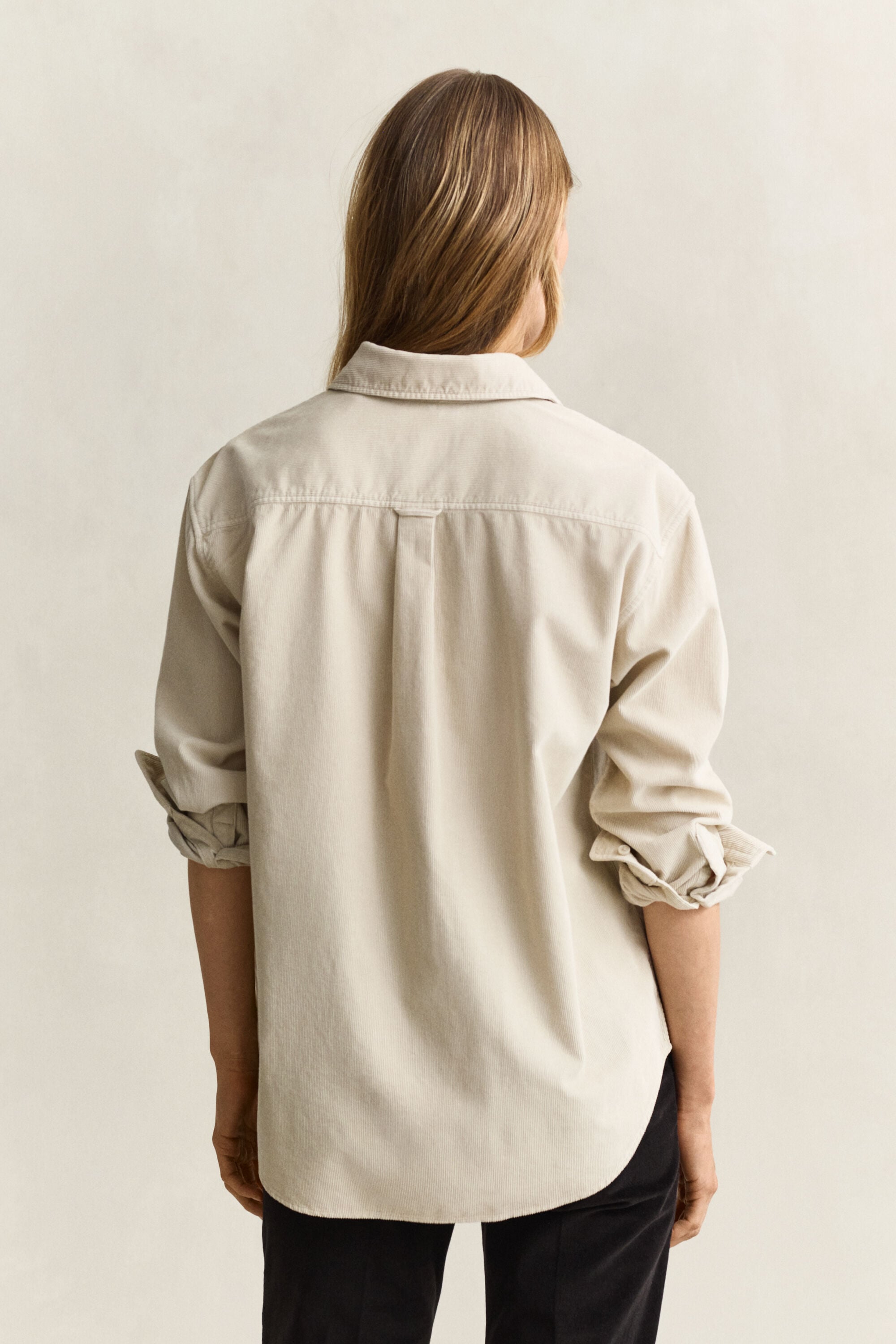 Chemise décontractée en velours côtelé