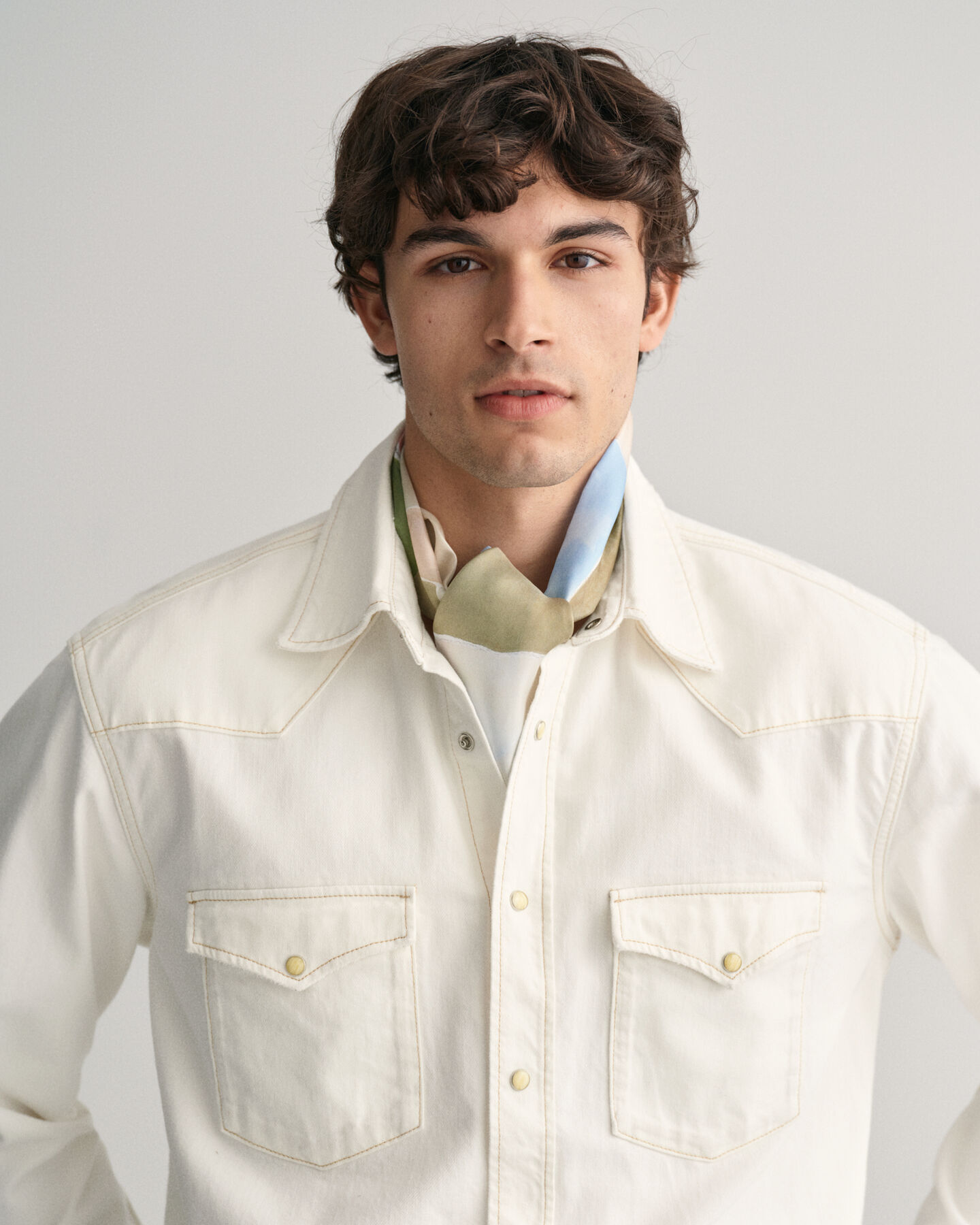 Long foulard en soie Art Print