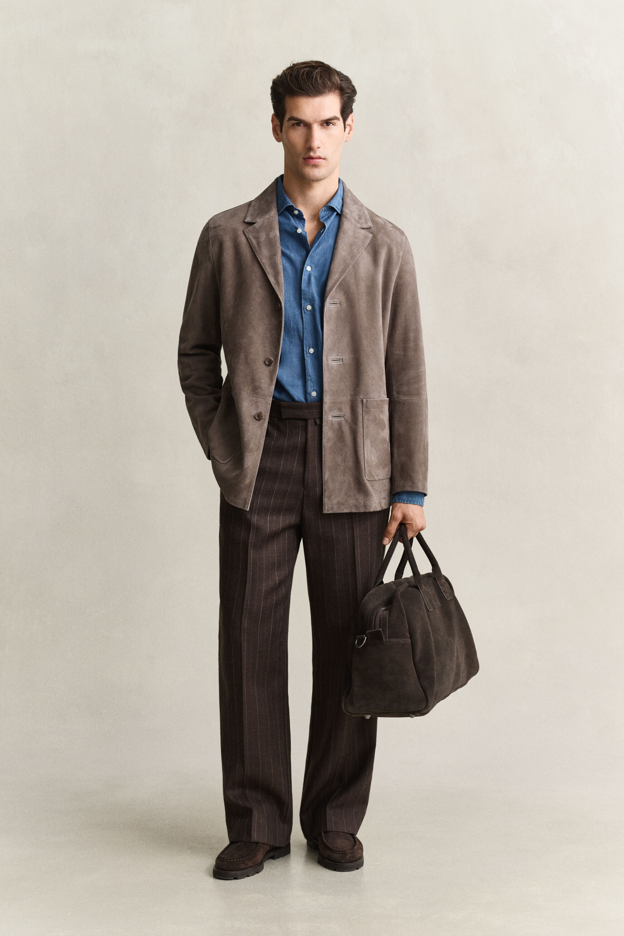 Veste blazer en daim
