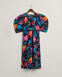 Robe &agrave; imprim&eacute; floral avec manches volumineuses