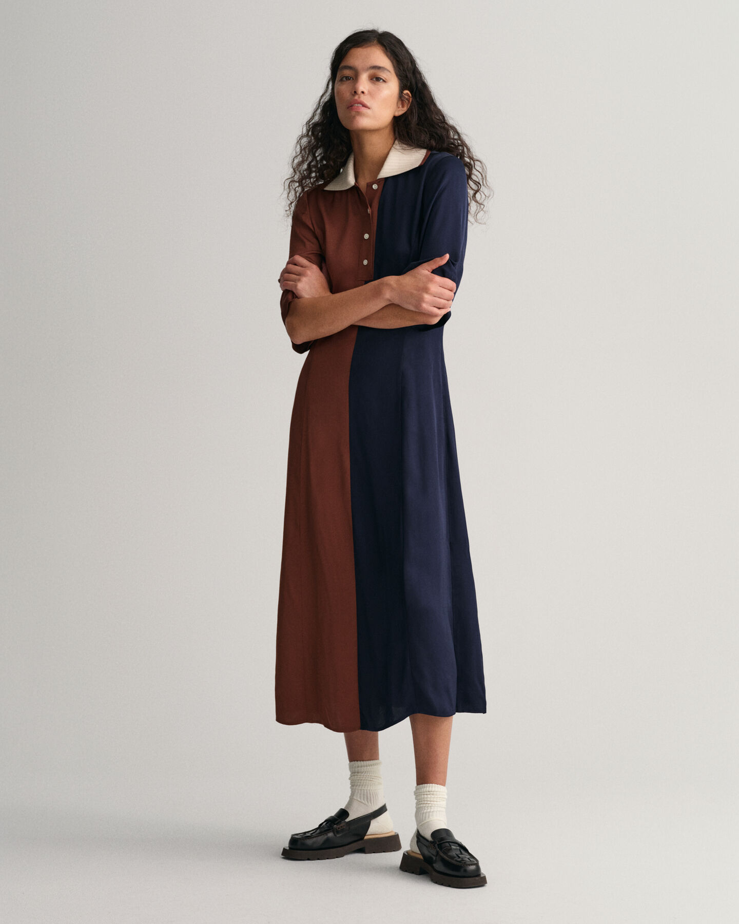 Robe Rugger en colour-block à manches courtes