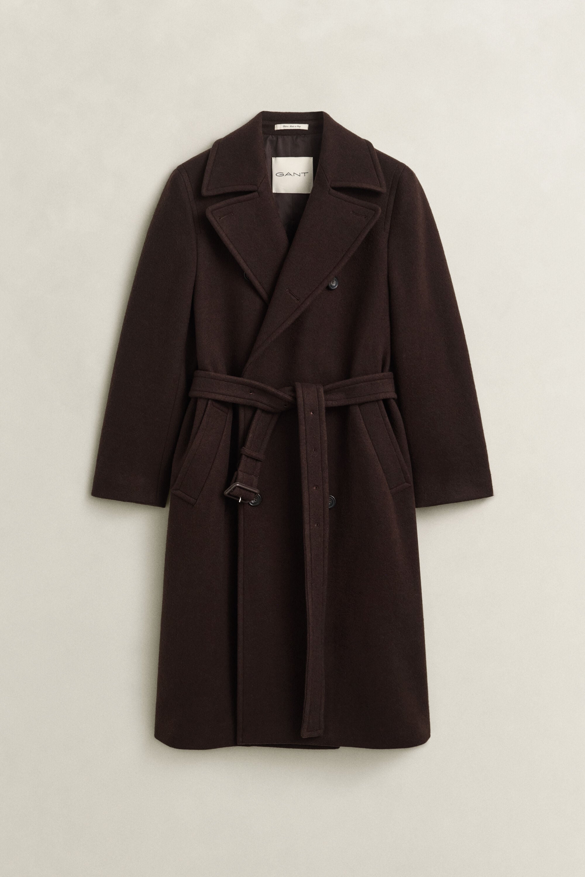 Manteau style militaire avec ceinture