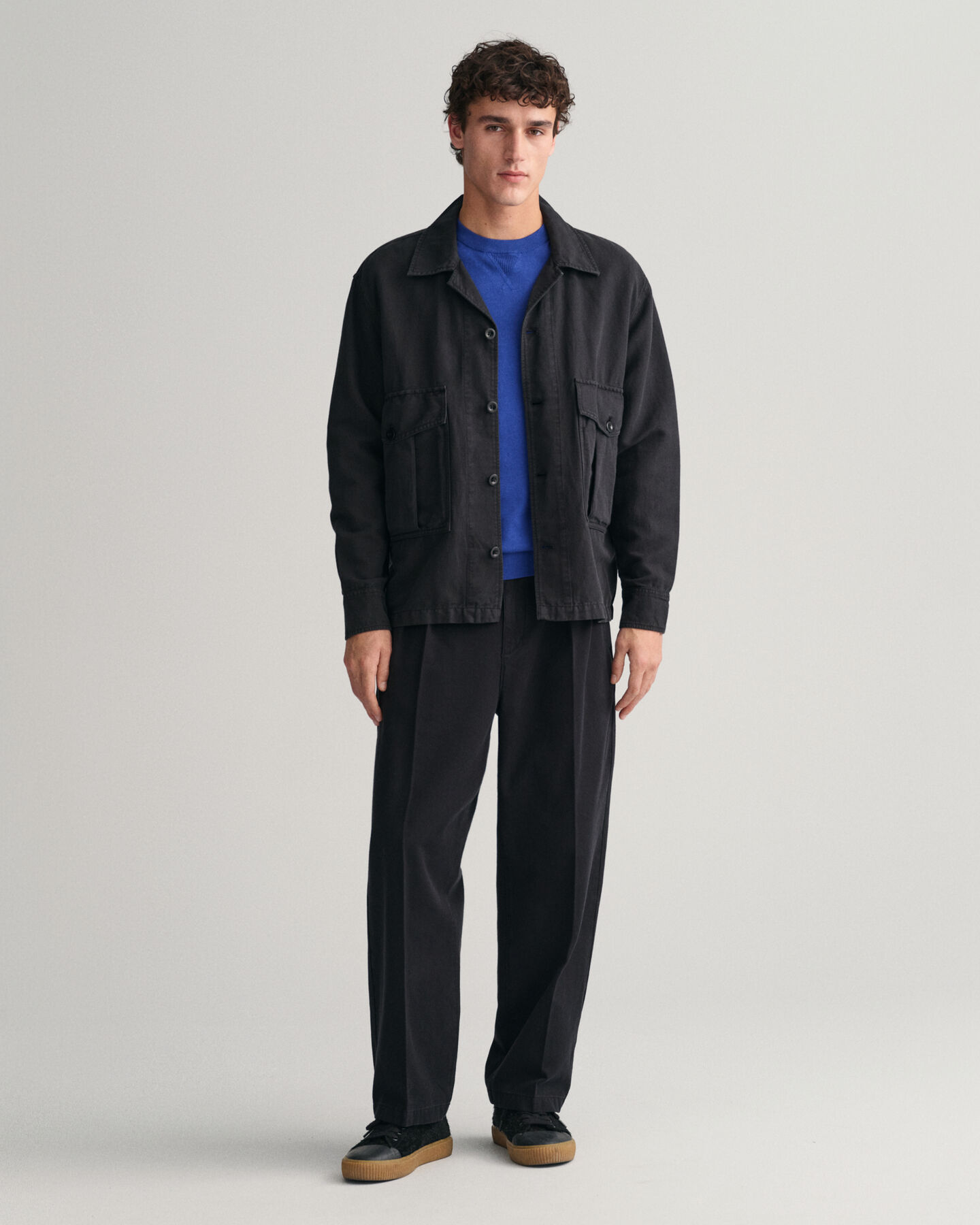 Pull ras du cou en coton fin