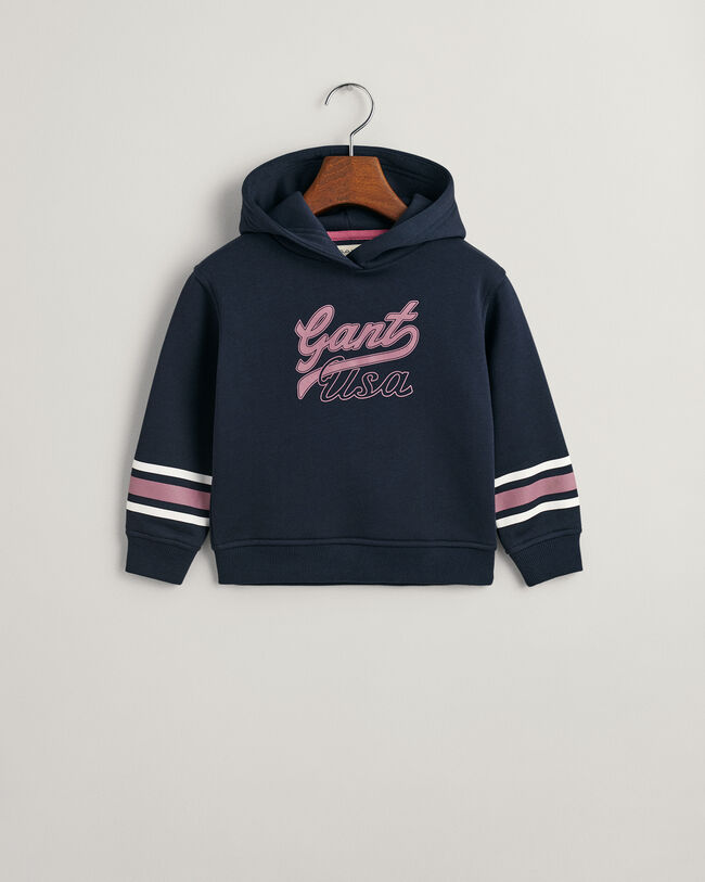 Sweat &agrave; capuche court GANT USA Girls