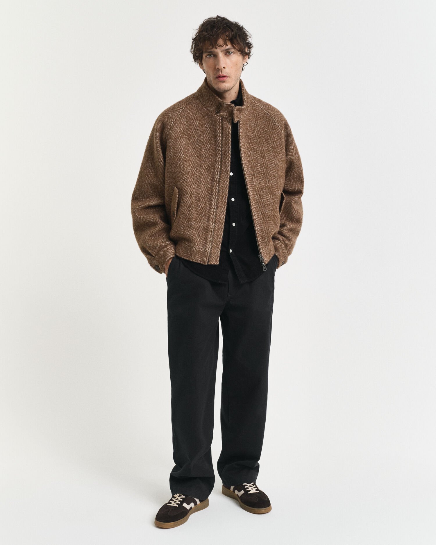 Chemise coupe regular en velours côtelé de coton