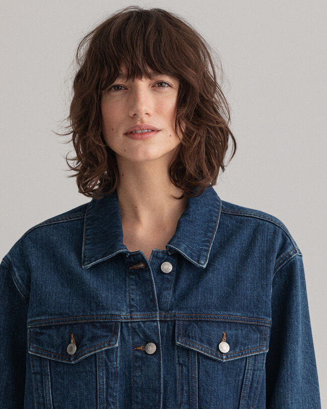 Veste en denim ultra-ample