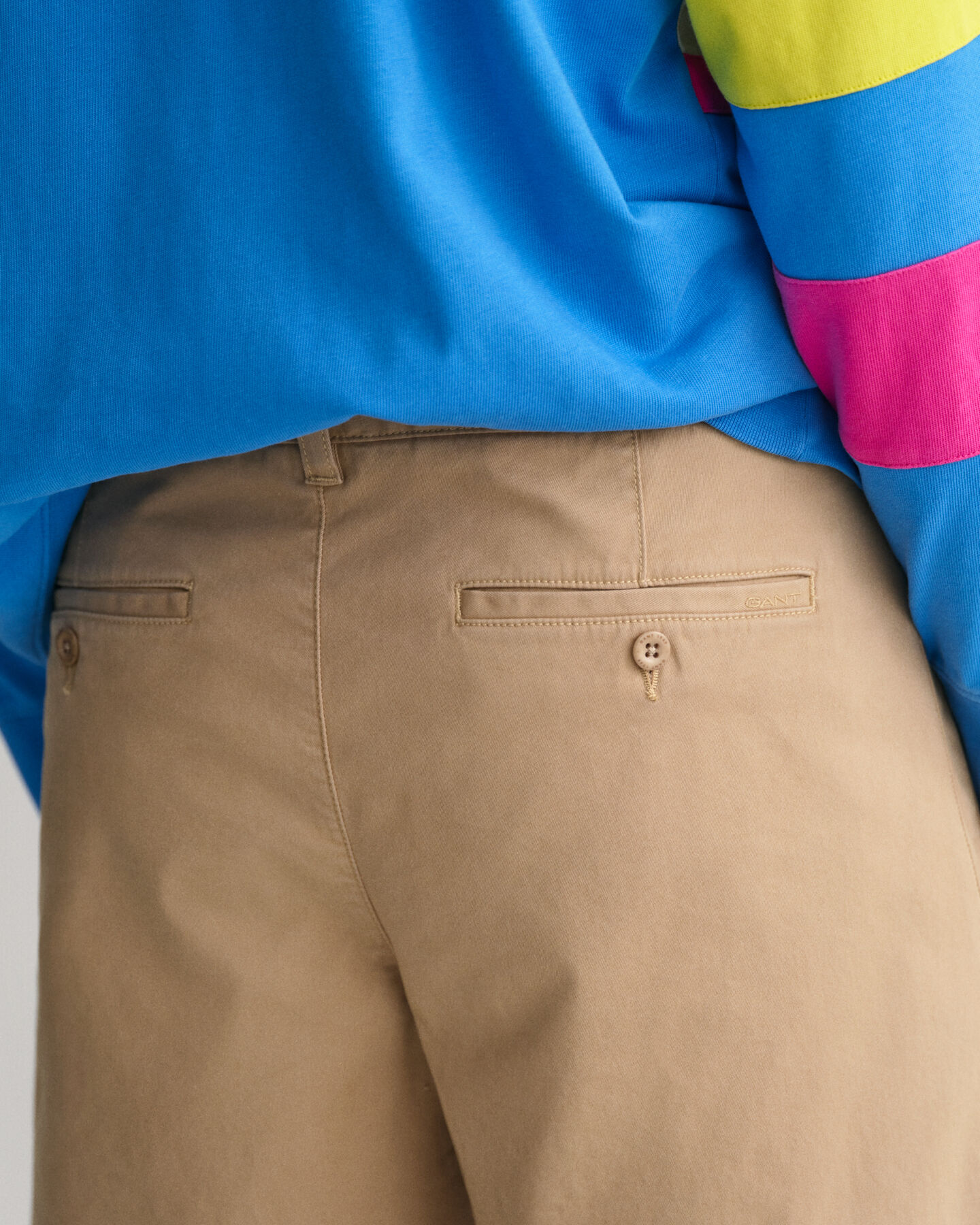 Short relaxed fit plissé