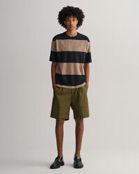 T-shirt &agrave; rayures en colour-block