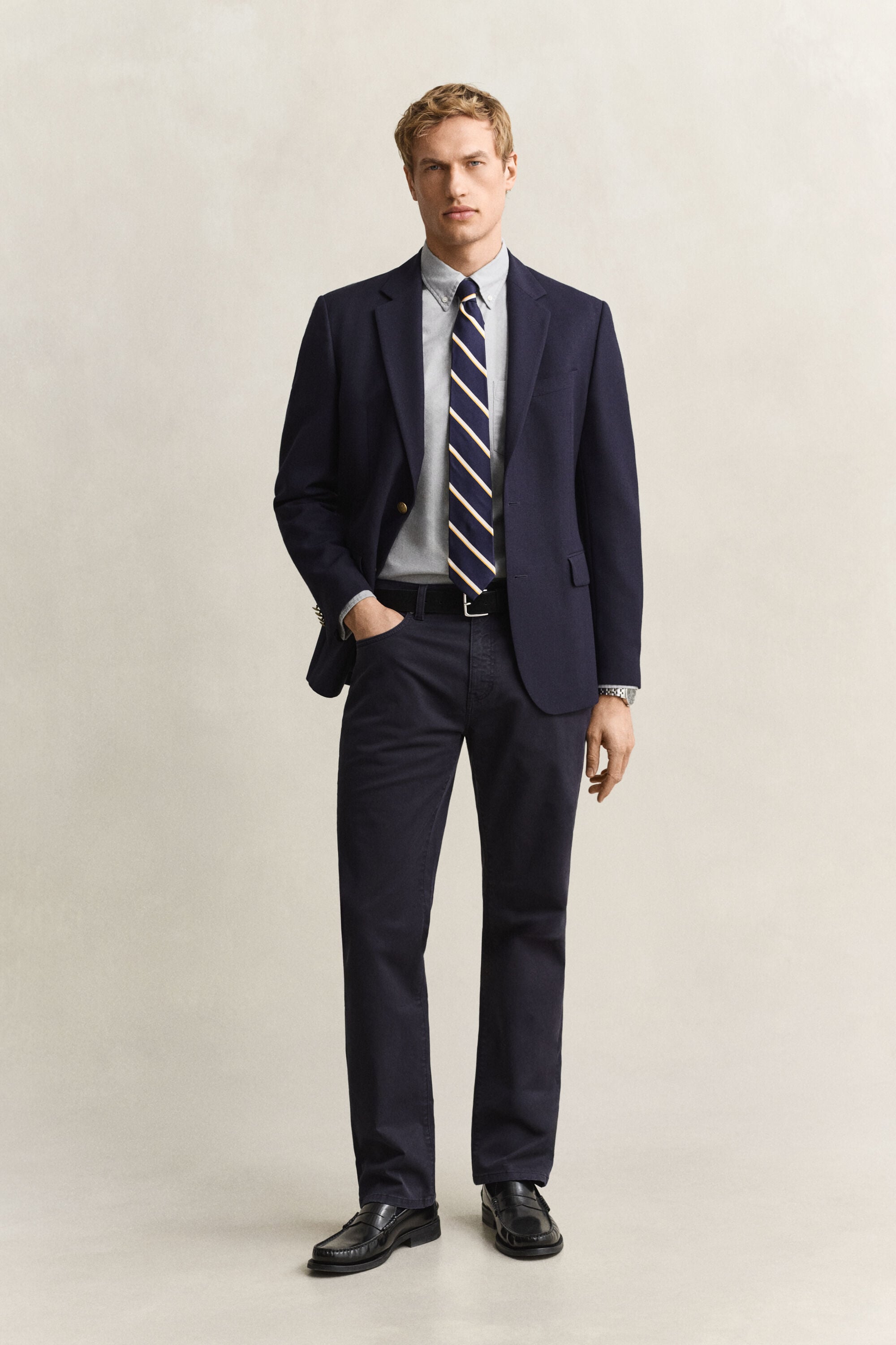 Chemise coupe regular en coton Oxford classique