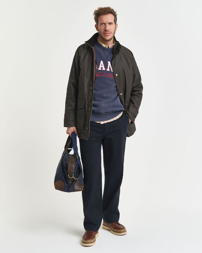 Sweat-shirt col rond logo universitaire