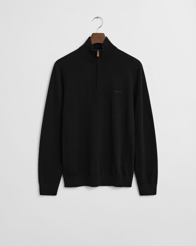 Pull à demi-zip en laine mérinos extrafine