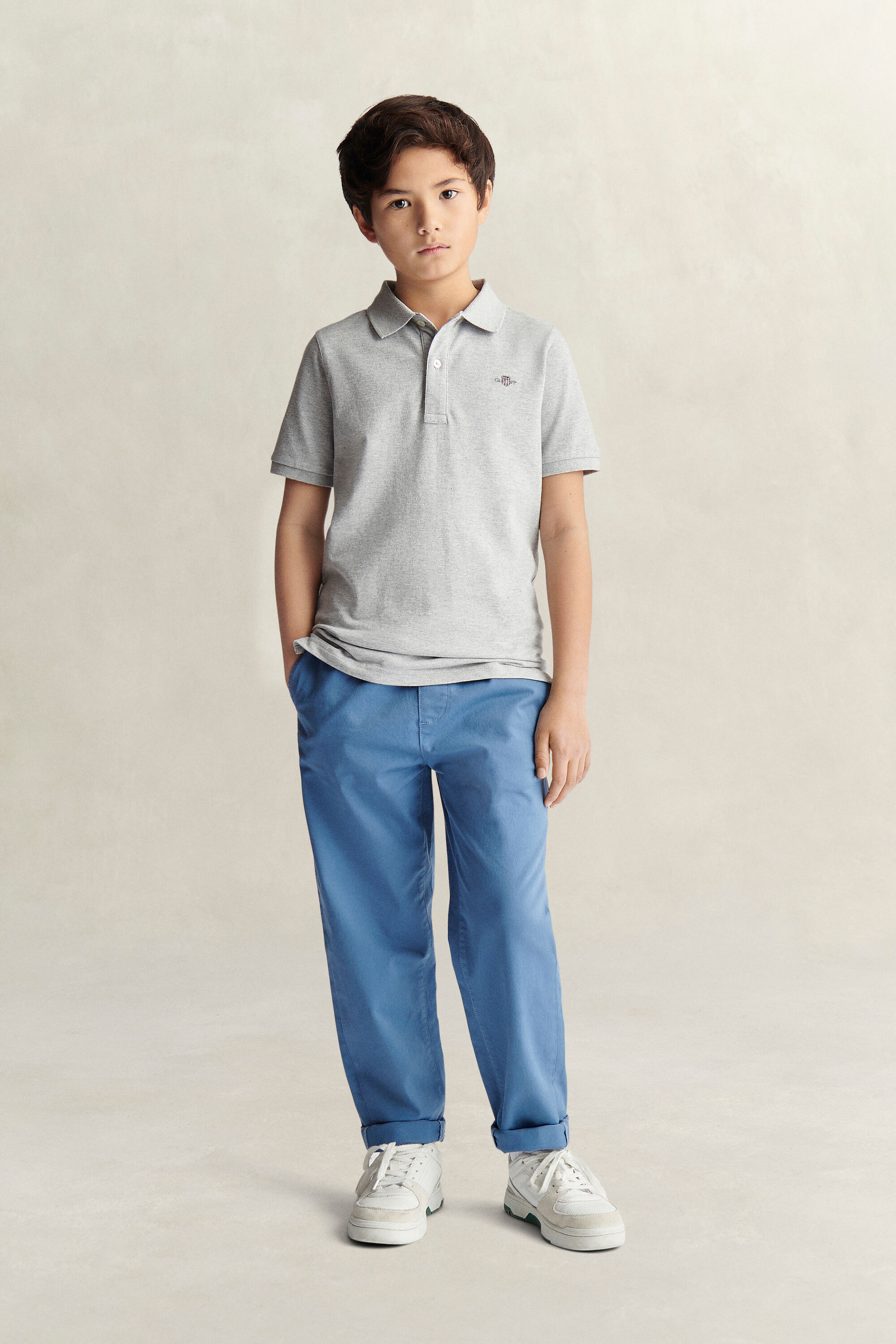 Polo en coton piqué Shield Ado